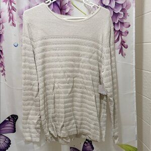 Women's Cream Knit Top